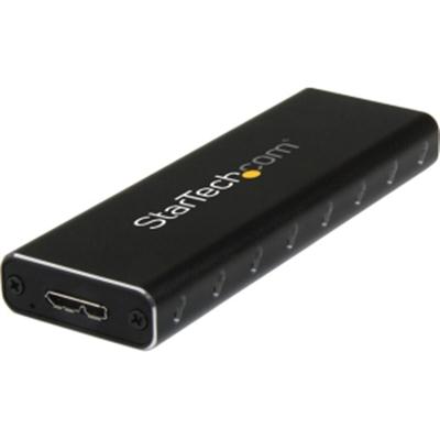 StarTech.com M.2 SSD Enclosure for M.2 SATA SSDs - USB 3.0 (5Gbps) with UASP - External M.2 SSD Enclosure - Aluminum StarTech.com M.2 SSD Enclosure for M.2 SATA SSDs - USB 3.0 (5Gbps) with UASP - External M.2 SSD Enclosure - Aluminum